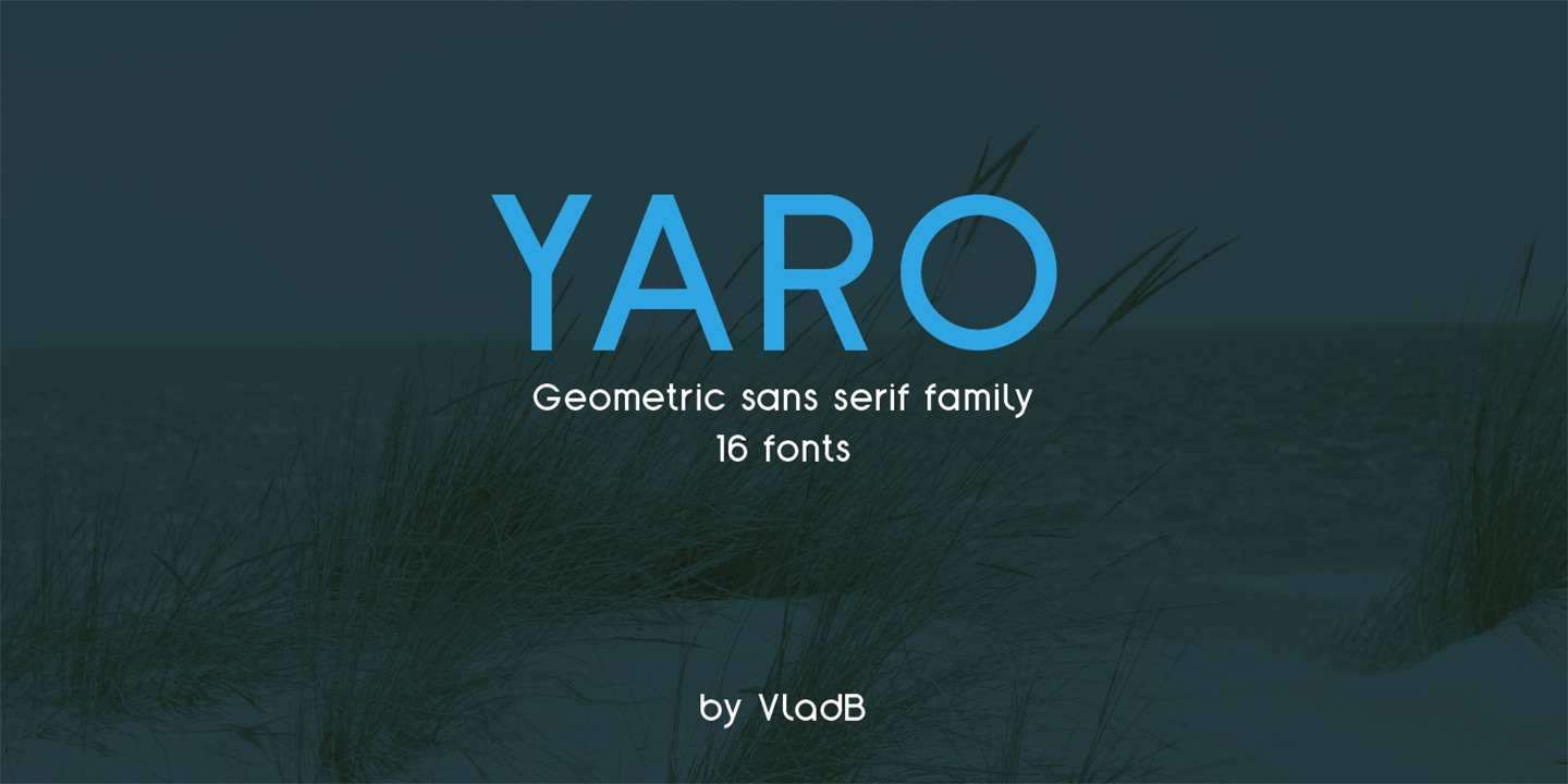 Пример шрифта Yaro #1